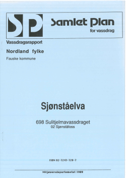 698 Sulitjelmavassdraget 02 Sjønståfoss (Sjønståelva)