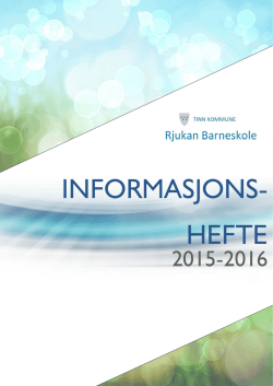 Informasjonshefte 2015-2016