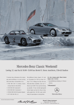Mercedes-Benz Classic Weekend! - Mercedes Inspire me Community