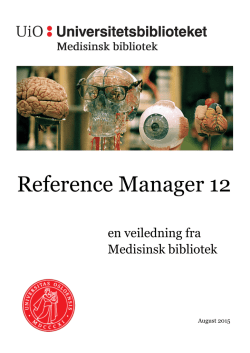 Reference Manager 12