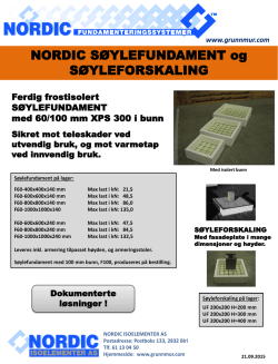 INFOARK Søyler 2015 - Nordic Isoelementer
