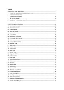 Årsrapport 2014 - Arendal kommune