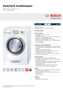 Bosch WVH 28540SN
