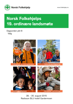 Norsk Folkehjelps 19. ordinære landsmøte