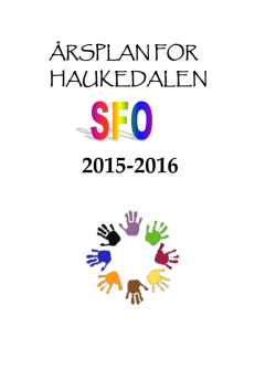Årsplan SFO 2015/16