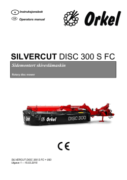 Instruksjonsbok SC 300 S FC