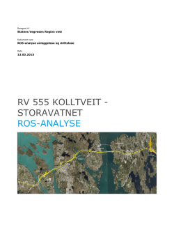 RV 555 KOLLTVEIT - STORAVATNET ROS