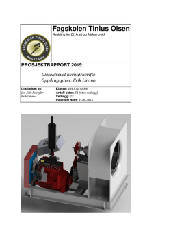 Prosjektrapport 2015 - Dieseldrevet korntørkevifte