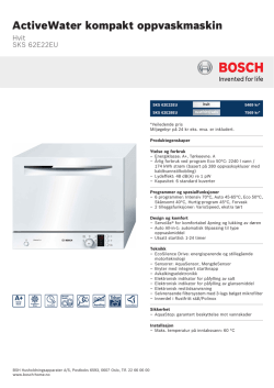 Bosch SKS 62E22EU