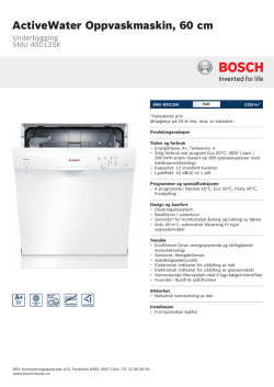 Bosch SMU 40D12SK