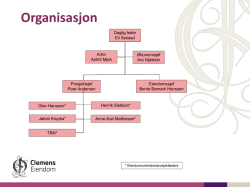 Organisasjon - Clemens Eiendom