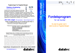 Fordelsprogram - Fagdata Bergen