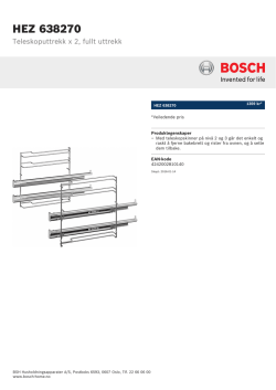 Bosch HEZ 638270