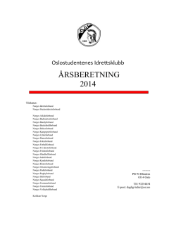 OSI Årsberetning 2014