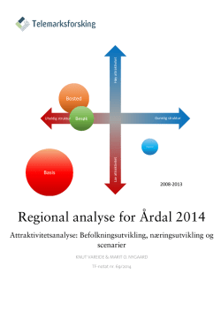 Regional analyse for Årdal 2014
