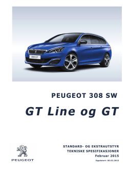 PEUGEOT 308 SW GT Line og GT