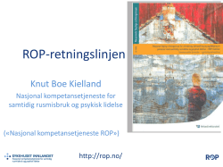 Knut Boe Kielland ROP retningslinjen