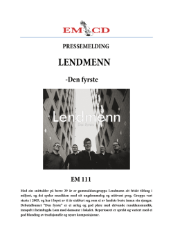 LENDMENN - Etnisk Musikklubb