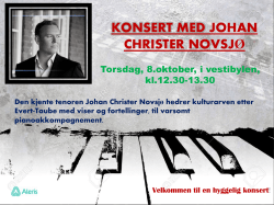 Konsert med Johan Christer Novsjø
