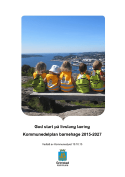 Kommunedelplan barnehage 2015-2027