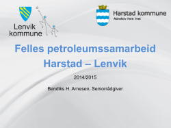 Felles petroleumssamarbeid Harstad – Lenvik - Sør
