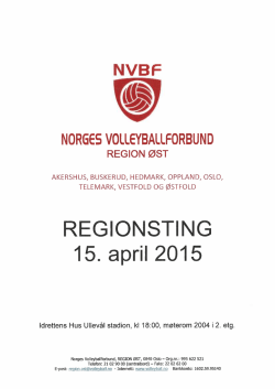 Saksdokumenter Regionstinget 2015 - NVBF