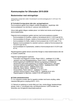 Kommuneplan for Ullensaker 2015-2030