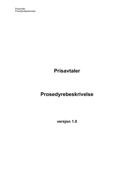 Prosedyreregler versjon 1 0