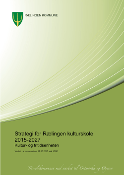 Strategi for Rælingen kulturskole 2015-2027