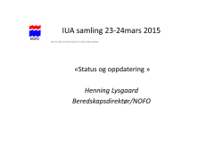 IUA samling 23-24mars 2015
