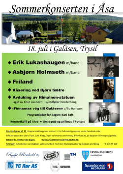 Plakat - Trysil kommune