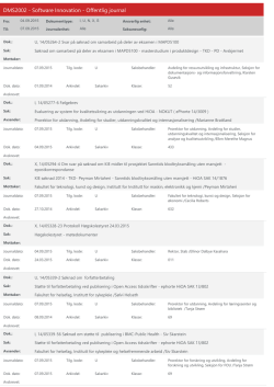 DMS2002 - Software Innovation - Offentlig journal