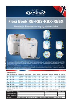 Flexi Benk RB-RBS-RBX-RBSX