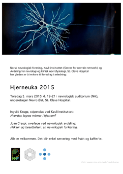 Hjerneuka 2015 - St. Olavs Hospital