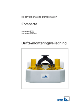 Compacta Drifts-/monteringsveiledning