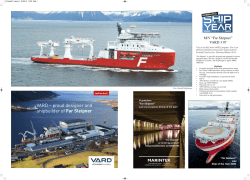 VARD – proud designer and shipbuilder of Far Sleipner