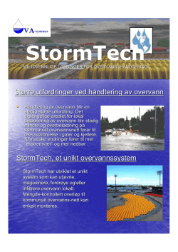 StormTech - VA Systemer