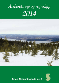 Årsberetning 2014