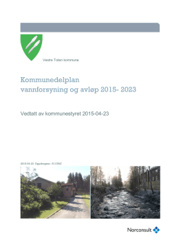 Kommunedelplan vannforsyning og avløp 2015