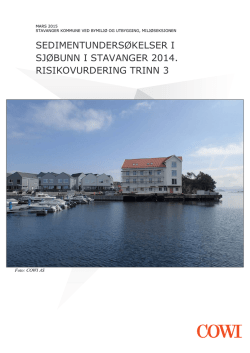 Sedimentundersøkelsen i sjøbunn i Stavanger 2014
