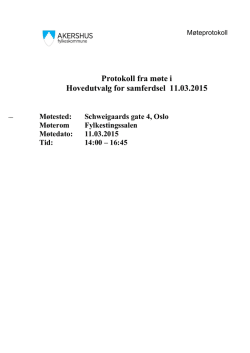 Protokoll - Akershus fylkeskommune