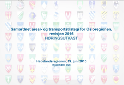 Samordnet areal- og transportstrategi for Osloregionen