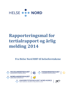 Foretaksmøtesak 12-2015 Årlig melding 2014