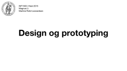 Design og prototyping
