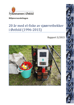 3/2015 - 20 år med el-fiske av sjøørrettbekker i