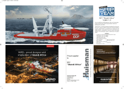 VARD – proud designer and shipbuilder of Skandi Africa