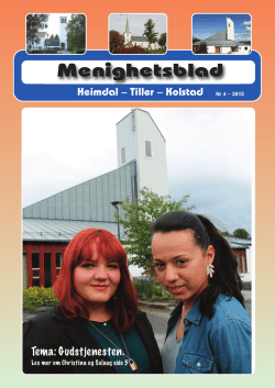4 – 2015 - Den norske kirke