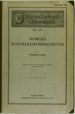 NORGES SVOVELKISFOREKOMSTER