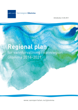 Regional vannforvaltningsplan for vannregion