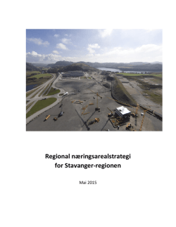 Regional næringsarealstrategi for Stavanger-regionen
